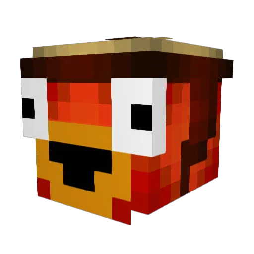manfish7 Minecraft avatar head, 3D render