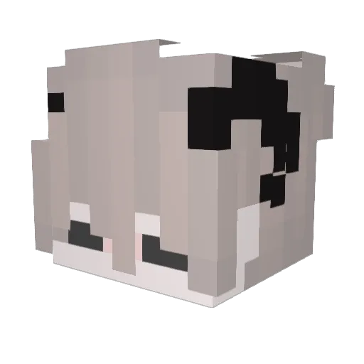 manfish Minecraft avatar head, 3D render