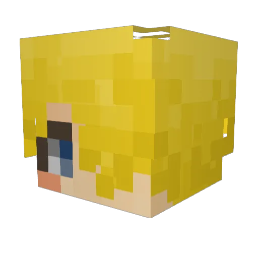 manfortnite Minecraft avatar head, 3D render