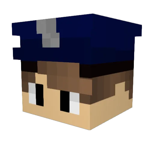 manfra_ Minecraft avatar head, 3D render