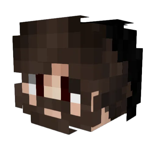 manfridi Minecraft avatar head, 3D render