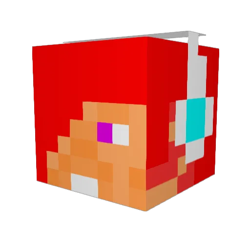 mang2202 Minecraft avatar head, 3D render