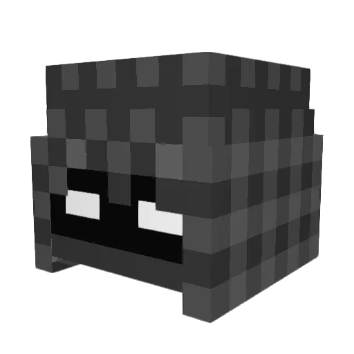 mangaroya Minecraft avatar head, 3D render