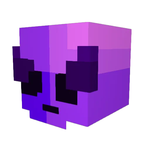 manggakuning Minecraft avatar head, 3D render