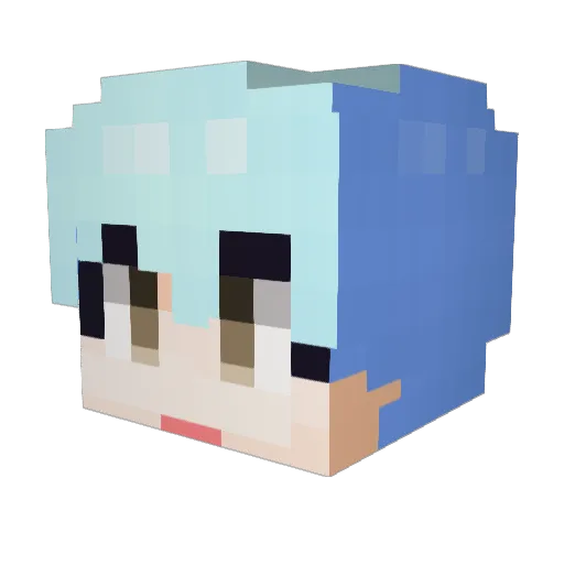 manggu13 Minecraft avatar head, 3D render
