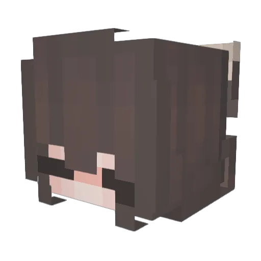 manghows Minecraft avatar head, 3D render