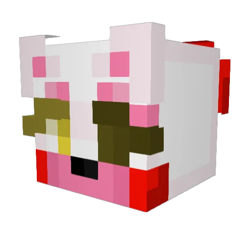 mangle_the_fox56 Minecraft avatar head, 3D render