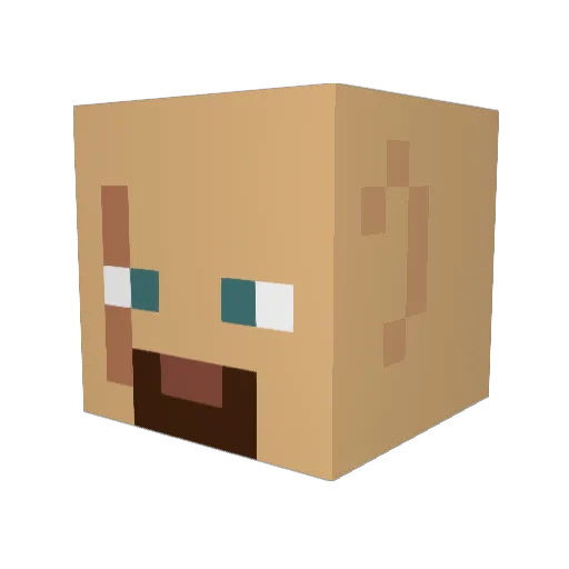 mangler112 Minecraft avatar head, 3D render