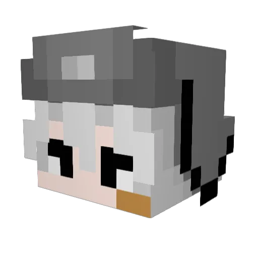 mango1732 Minecraft avatar head, 3D render