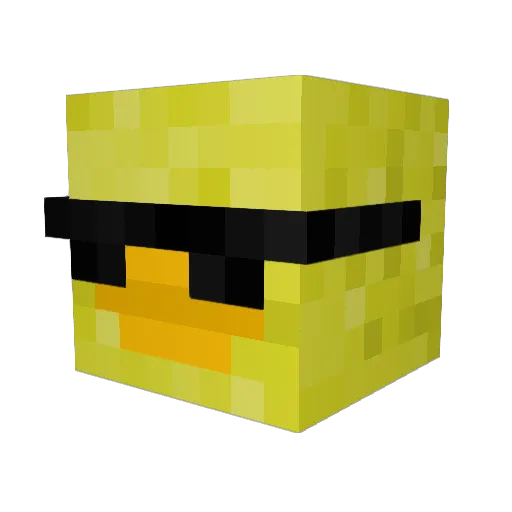 mango2004 Minecraft avatar head, 3D render