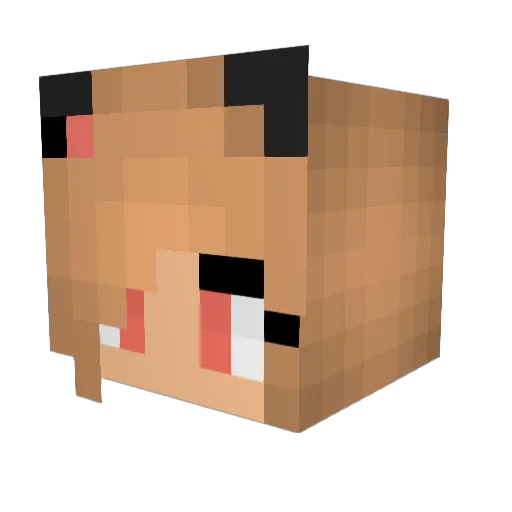 mango675 Minecraft avatar head, 3D render