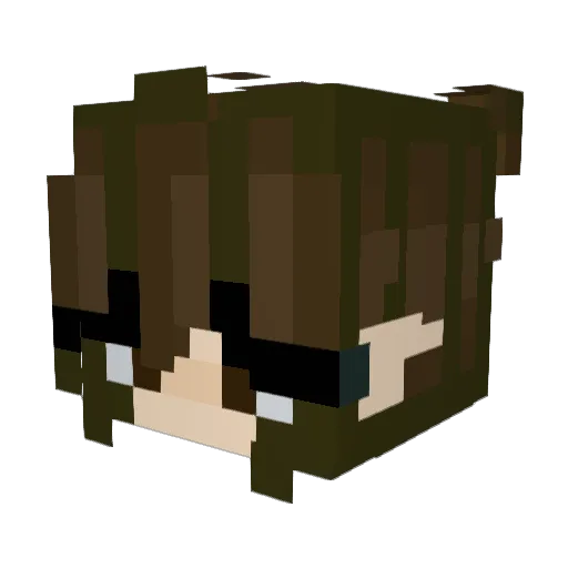 mango876 Minecraft avatar head, 3D render