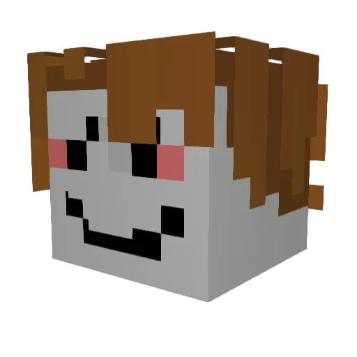 mangoMC123456 Minecraft avatar head, 3D render
