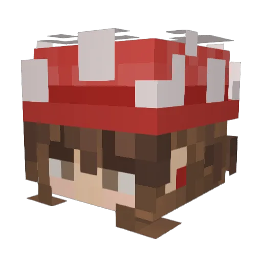mango_ada Minecraft avatar head, 3D render