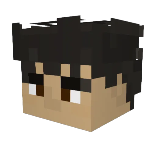 mango_o7 Minecraft avatar head, 3D render