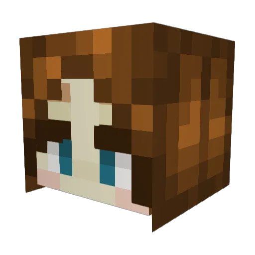 mangobugs Minecraft avatar head, 3D render
