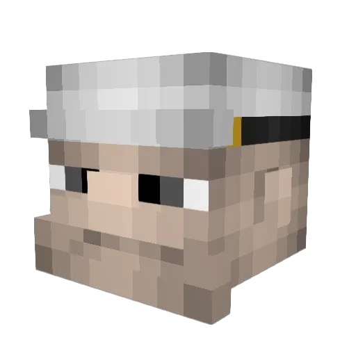 mangodragon_ Minecraft avatar head, 3D render