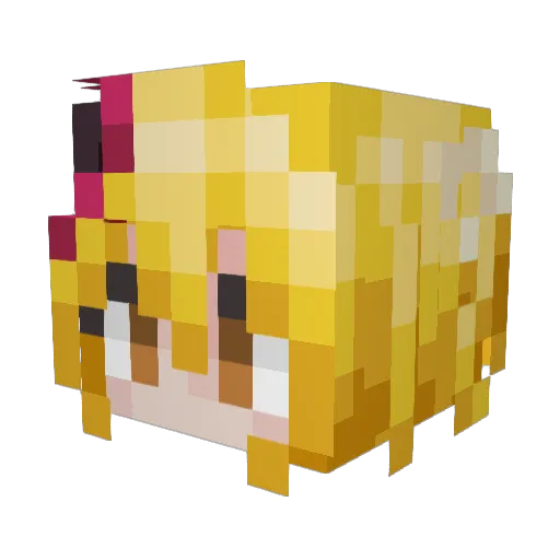 mangodsky Minecraft avatar head, 3D render
