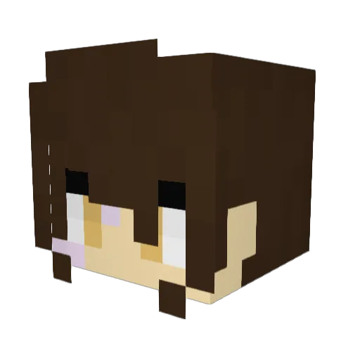 mangoeep Minecraft avatar head, 3D render