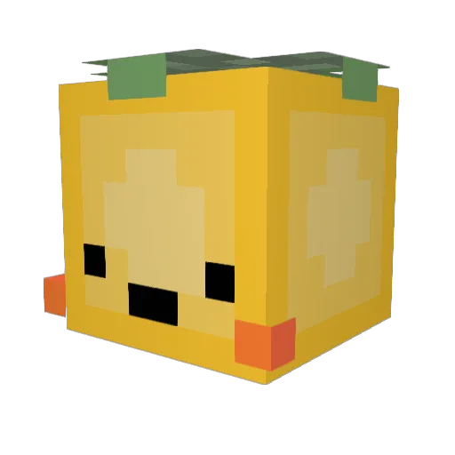 mangoesmans Minecraft avatar head, 3D render