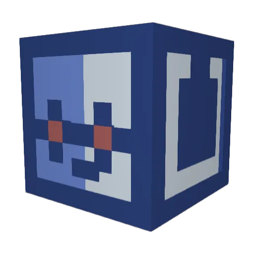 mangogurt Minecraft avatar head, 3D render