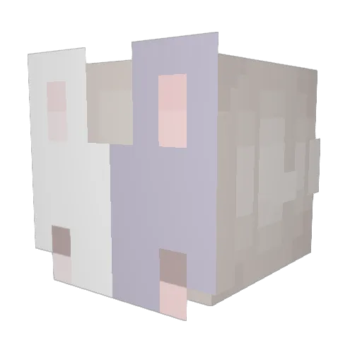 mangojenn Minecraft avatar head, 3D render