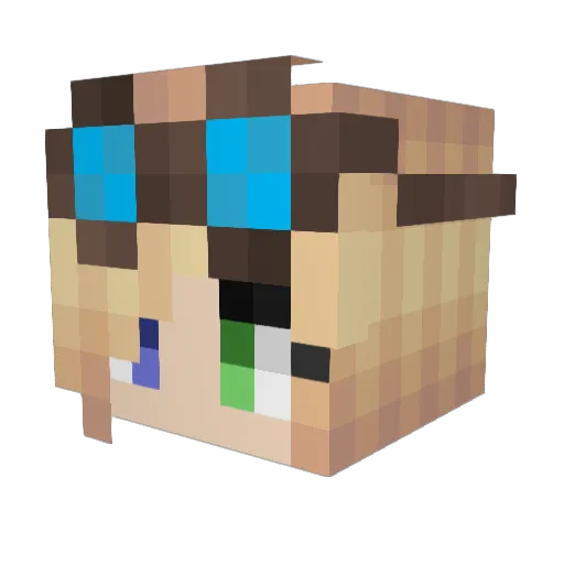 mangoman1853 Minecraft avatar head, 3D render
