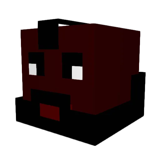 mangomangowski Minecraft avatar head, 3D render