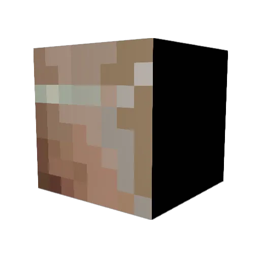 mangosleeping Minecraft avatar head, 3D render