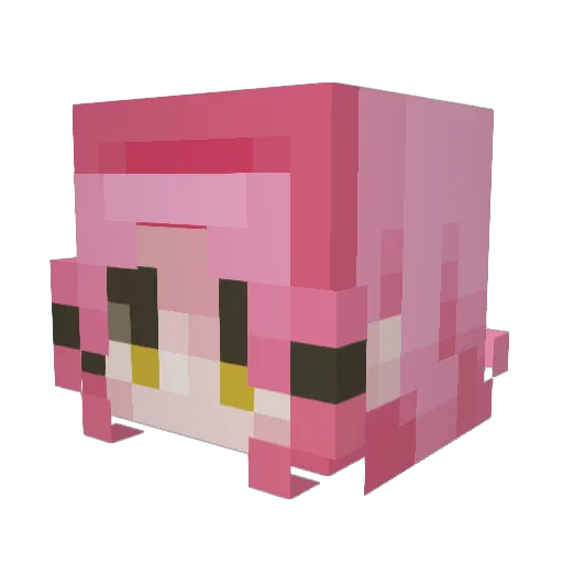 mangotzi Minecraft avatar head, 3D render
