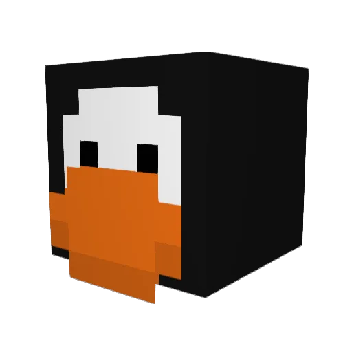 mangoxox Minecraft avatar head, 3D render