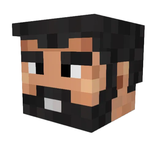 manhoes123 Minecraft avatar head, 3D render