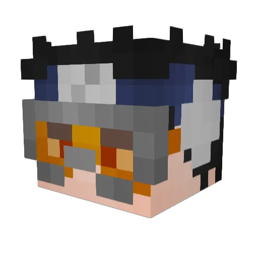 mania52 Minecraft avatar head, 3D render