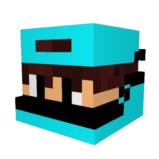 maniacccc Minecraft avatar head, 3D render