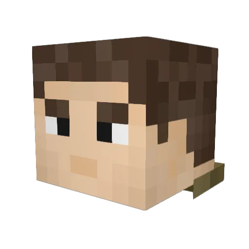 maniacjack666 Minecraft avatar head, 3D render