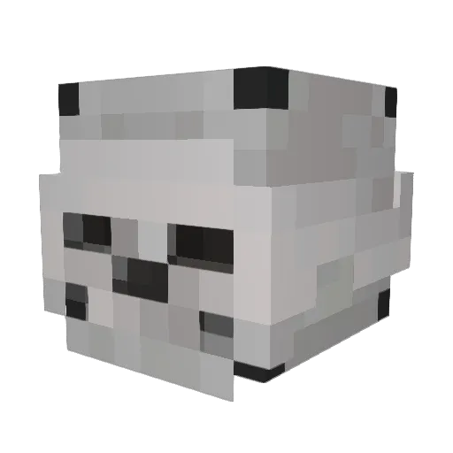 maniaclecat Minecraft avatar head, 3D render
