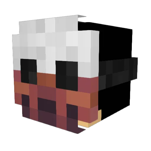 maniacviking Minecraft avatar head, 3D render