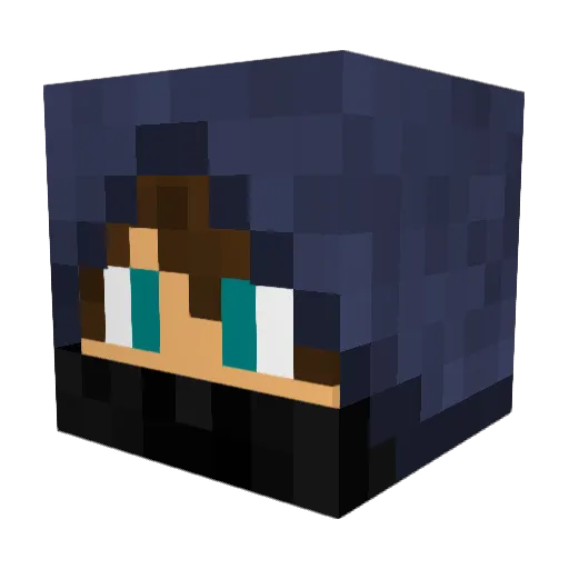 maniaczach Minecraft avatar head, 3D render