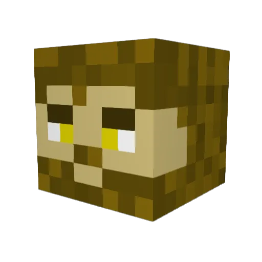 manic_mapper Minecraft avatar head, 3D render