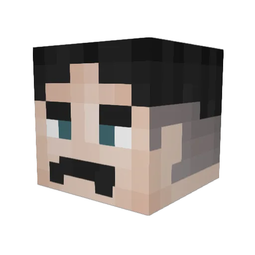 manigoldoo Minecraft avatar head, 3D render