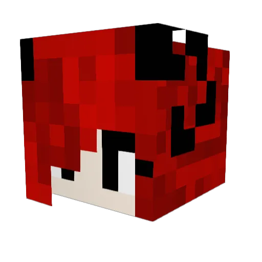 manikia Minecraft avatar head, 3D render