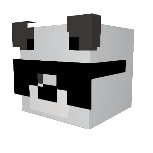 manilabrava Minecraft avatar head, 3D render