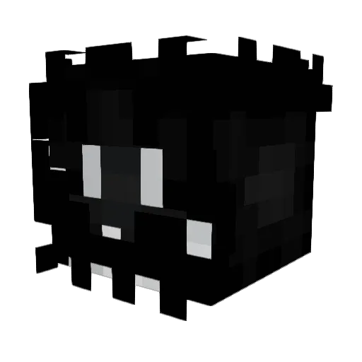 manishmall Minecraft avatar head, 3D render