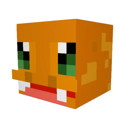 maniurka Minecraft avatar head, 3D render
