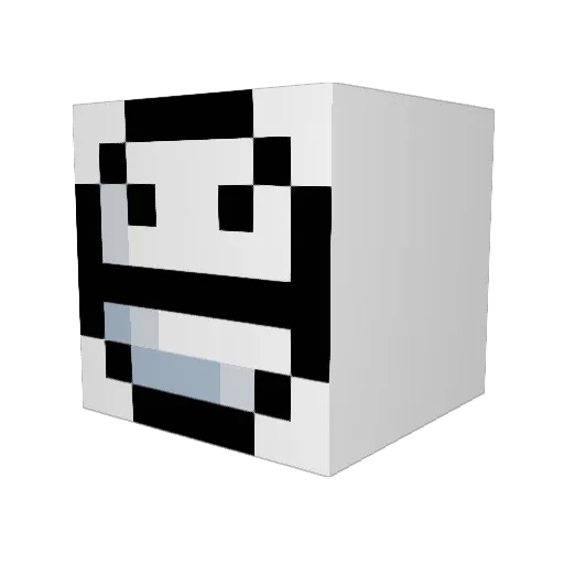 manjuanko Minecraft avatar head, 3D render