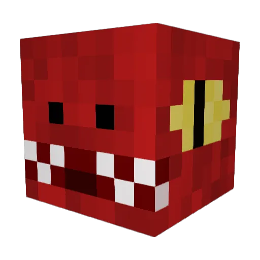 manjump Minecraft avatar head, 3D render