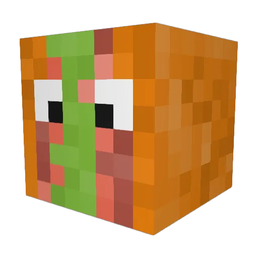 mankaro_ Minecraft avatar head, 3D render