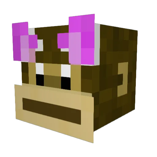 mankeybox Minecraft avatar head, 3D render