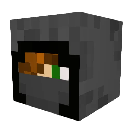 mankind_88 Minecraft avatar head, 3D render
