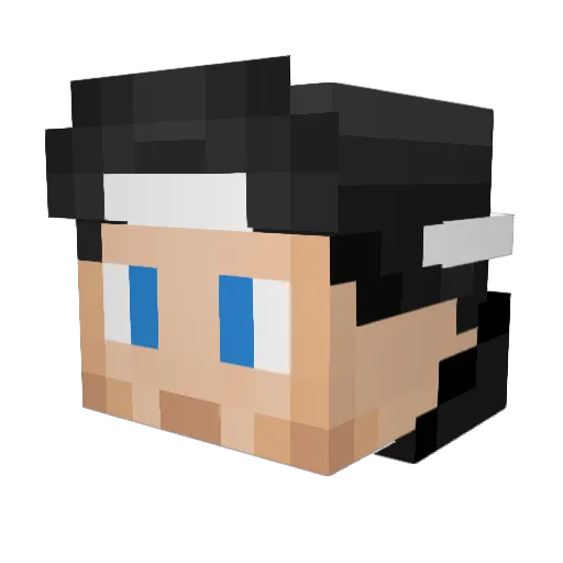 mankindjustice Minecraft avatar head, 3D render